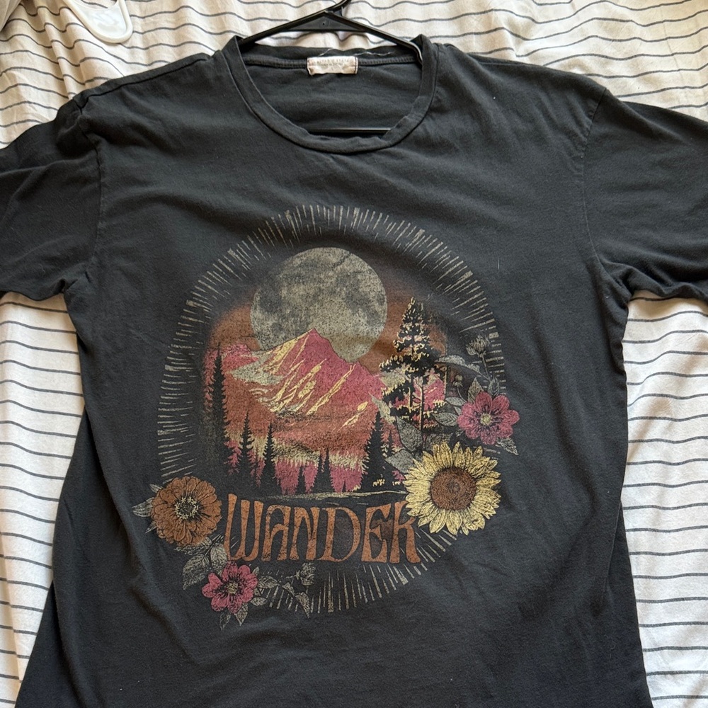 Altar'd State Black Wander Graphic Tee